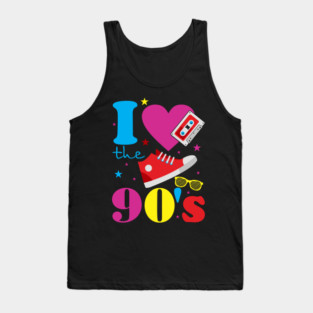 I Love The 90s Nostalgia Retro Pop Culture Tank Top