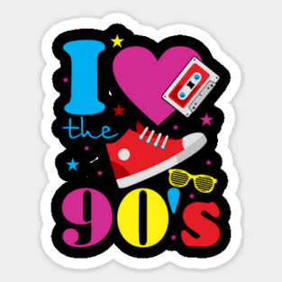 I Love The 90s Nostalgia Retro Pop Culture Magnet
