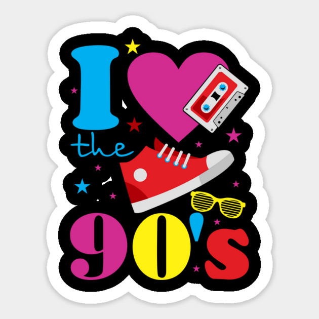 I Love The 90s Nostalgia Retro Pop Culture Magnet by Anticorporati