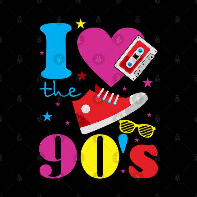 I Love The 90s Nostalgia Retro Pop Culture by Anticorporati