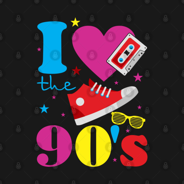 I Love The 90s Nostalgia Retro Pop Culture by Anticorporati