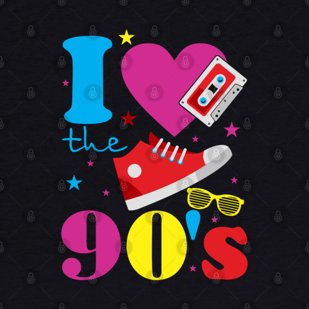 I Love The 90s Nostalgia Retro Pop Culture by Anticorporati