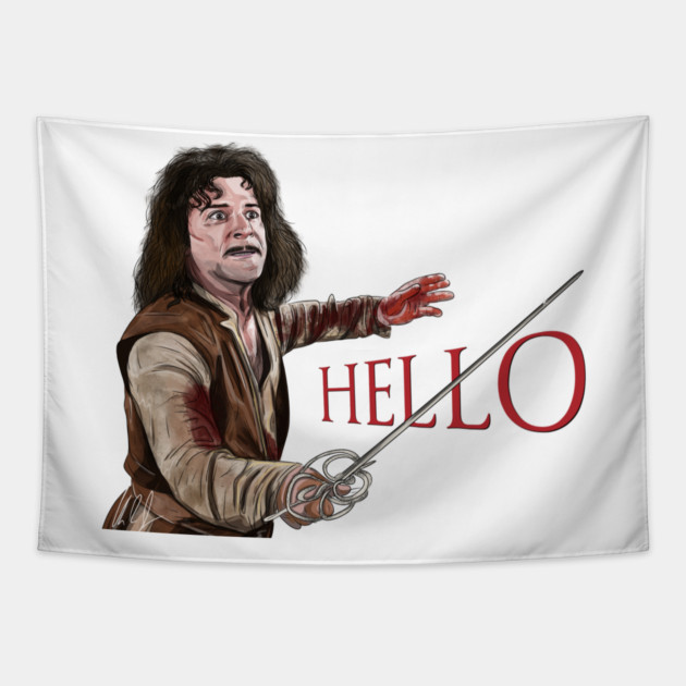 Princess Bride: Hello, Six Fingered Man Tapestry by 51Deesigns