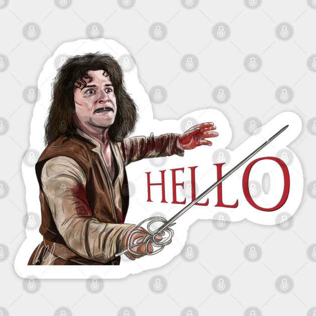 Princess Bride: Hello, Six Fingered Man Sticker by 51Deesigns