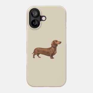 Vintage Dachshund Classic Sausage Dog Art Phone Case