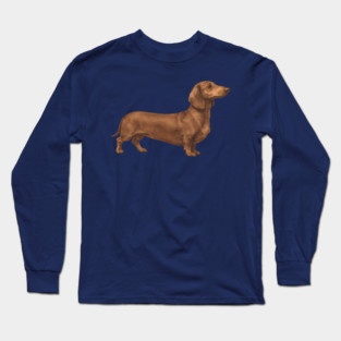 Vintage Dachshund Classic Sausage Dog Art Long Sleeve T-Shirt
