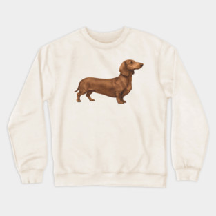 Vintage Dachshund Classic Sausage Dog Art Crewneck Sweatshirt