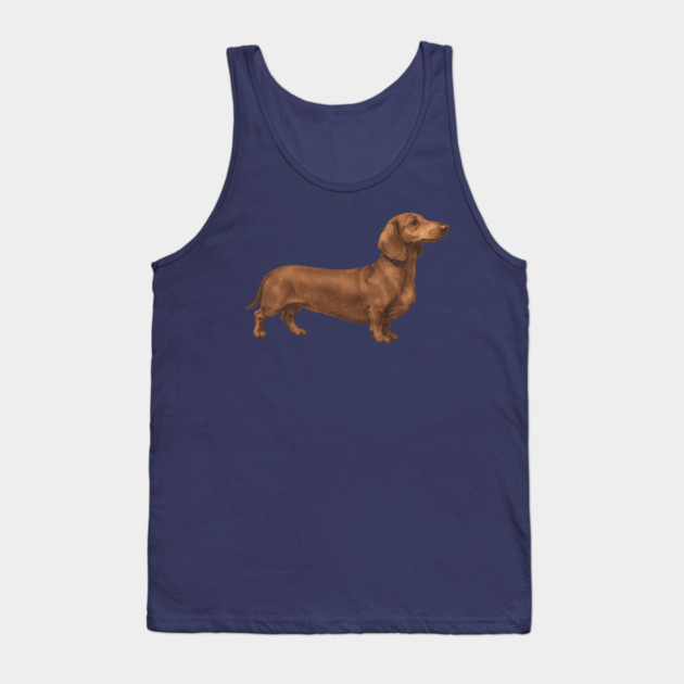 Vintage Dachshund Classic Sausage Dog Art Tank Top by DonWillisJrArt