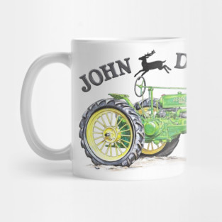 Vintage John Deere Classic Tractor Art Mug