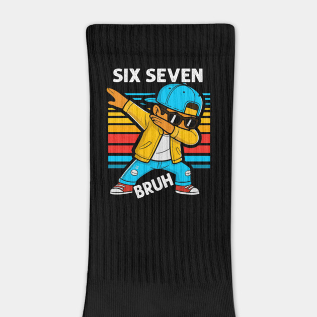 Dabbing Six Seven Bruh 67 Meme 6 7 Numbers Funny by yangho