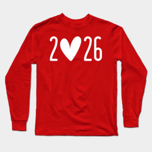 2026 Heart Valentine's Day Long Sleeve T-Shirt