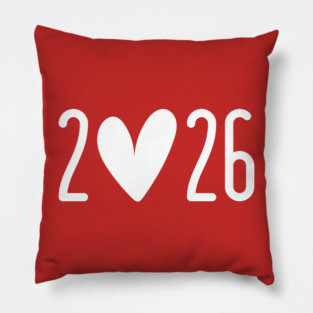 2026 Heart Valentine's Day Pillow