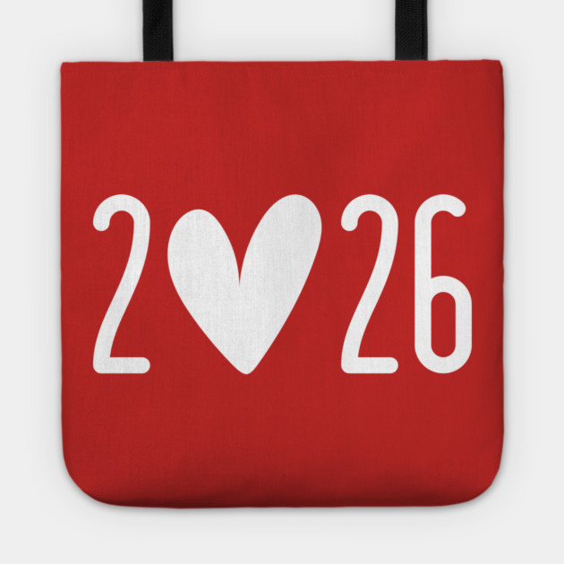 2026 Heart Valentine's Day Tote by Creatifly Graphic Tees