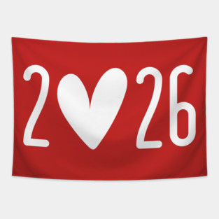 2026 Heart Valentine's Day Tapestry