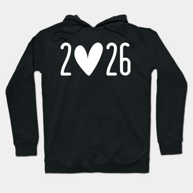 2026 Heart Valentine's Day Hoodie by Creatifly Graphic Tees
