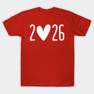 2026 Heart Valentine's Day T-Shirt