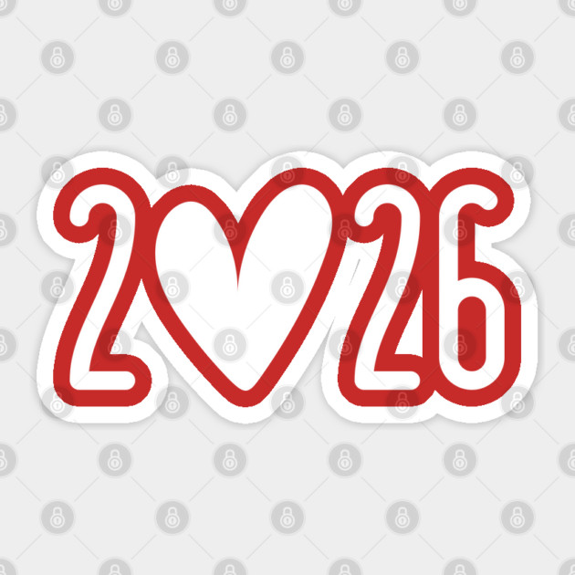 2026 Heart Valentine's Day Sticker by Creatifly Graphic Tees