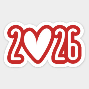 2026 Heart Valentine's Day Magnet