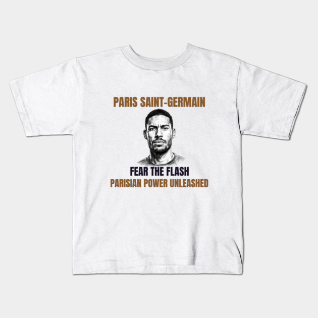 Paris Saint-Germain: Fear the Flash Kids T-Shirt by Muhammad Naveed Khan