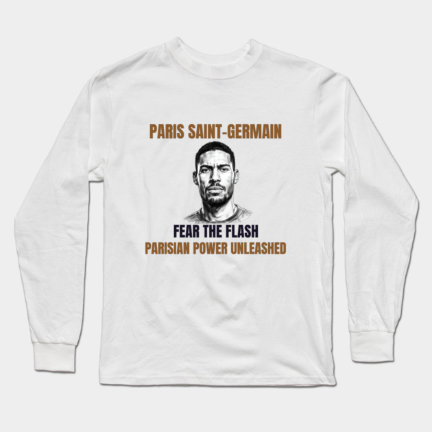 Paris Saint-Germain: Fear the Flash Long Sleeve T-Shirt by Muhammad Naveed Khan