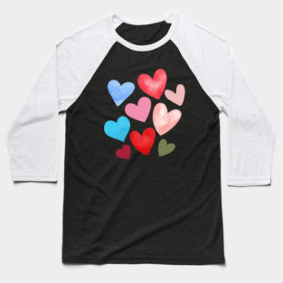 Valentine Hearts Baseball T-Shirt