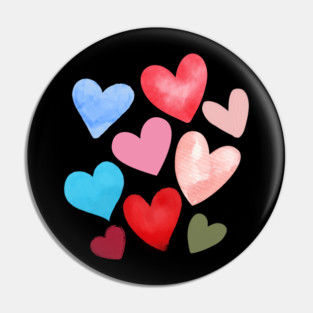 Valentine Hearts Pin