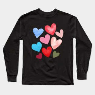 Valentine Hearts Long Sleeve T-Shirt