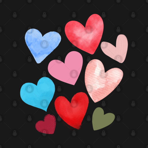 Valentine Hearts by Creatifly Graphic Tees