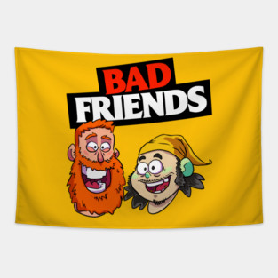 Bad Friends Podcast Fastive Graphic Tapestry