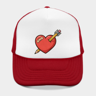 Heart Pencil Arrow Cute Valentine Hat