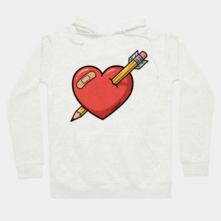 Heart Pencil Arrow Cute Valentine Hoodie