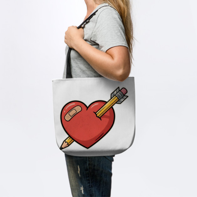 Heart Pencil Arrow Cute Valentine by Creatifly Graphic Tees