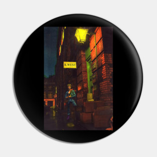 Ziggy Stardust K West Classic Rock Album Poster Pin