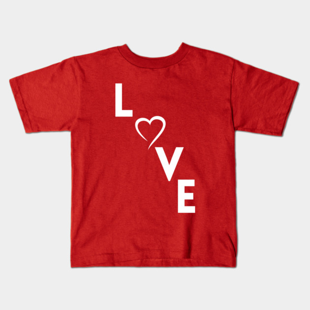Love Heart Kids T-Shirt by Creatifly Graphic Tees