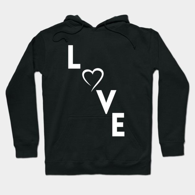 Love Heart Hoodie by Creatifly Graphic Tees