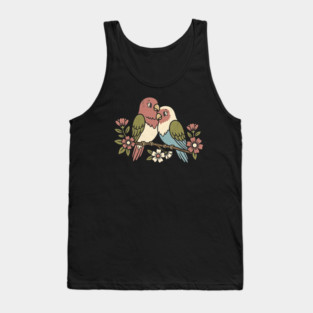 Lovebird Couple Tank Top