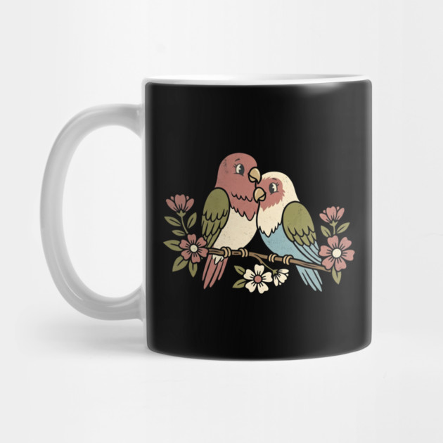 Lovebird Couple by Creatifly Graphic Tees