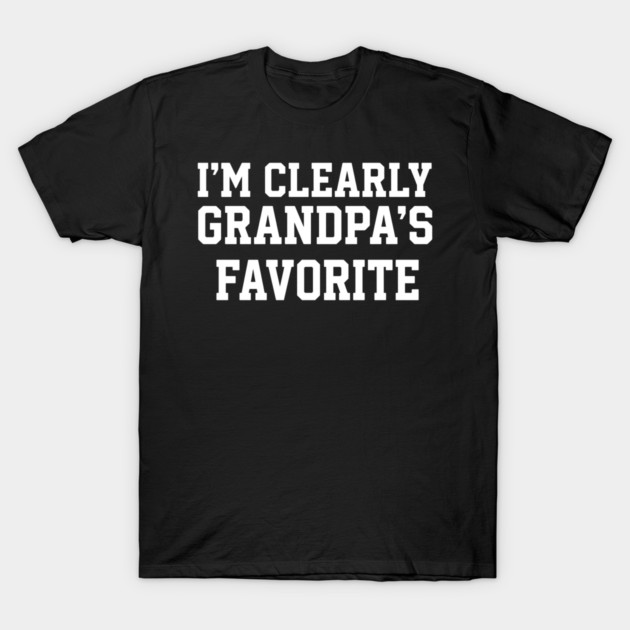 I'm Clearly Grandpa's Favorite Family Humor T-Shirt by ArtistTee ⭐⭐⭐⭐⭐