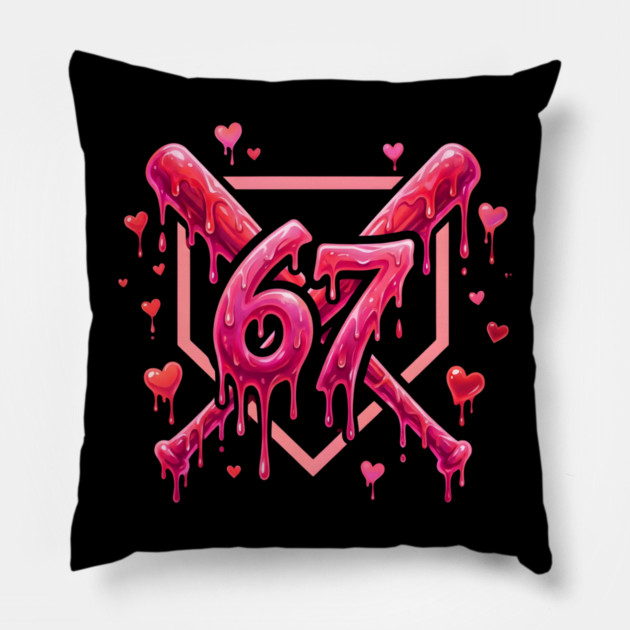 67 Baseball Valentine's Day Sports Lover Pillow by ArtistTee ⭐⭐⭐⭐⭐