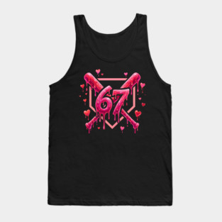 67 Baseball Valentine's Day Sports Lover Tank Top