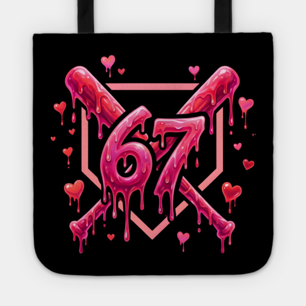 67 Baseball Valentine's Day Sports Lover Tote by ArtistTee ⭐⭐⭐⭐⭐