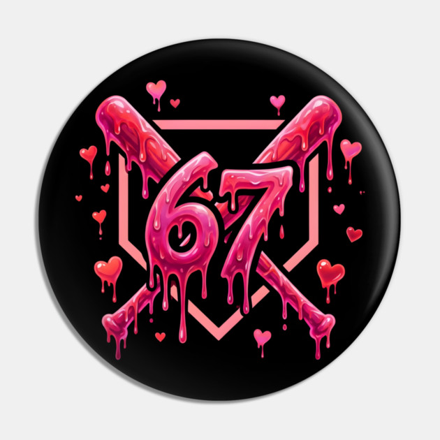 67 Baseball Valentine's Day Sports Lover Pin by ArtistTee ⭐⭐⭐⭐⭐
