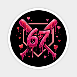 67 Baseball Valentine's Day Sports Lover Magnet