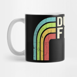 Dude I Said Friendly Retro Rainbow Humor Mug
