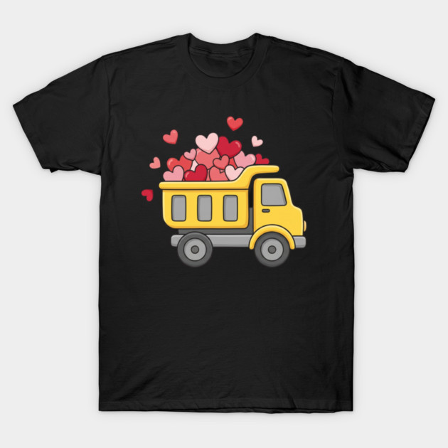 Love Truck Dump Truck Valentine's Day T-Shirt by ArtistTee ⭐⭐⭐⭐⭐