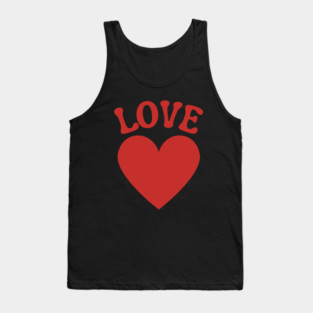 Love Heart Valentine Tank Top