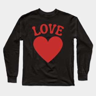 Love Heart Valentine Long Sleeve T-Shirt