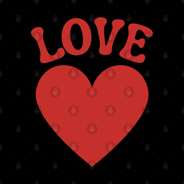 Love Heart Valentine by Creatifly Graphic Tees