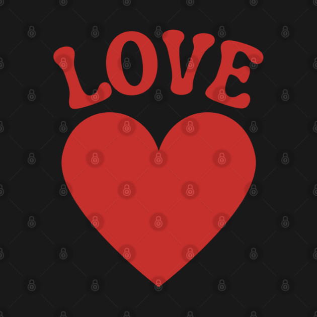 Love Heart Valentine by Creatifly Graphic Tees