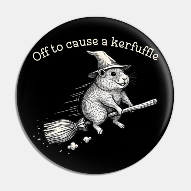 Off to Cause a Kerfuffle Whimsical Capy Wizard Meme Capybara Pin by Donald's Store 2